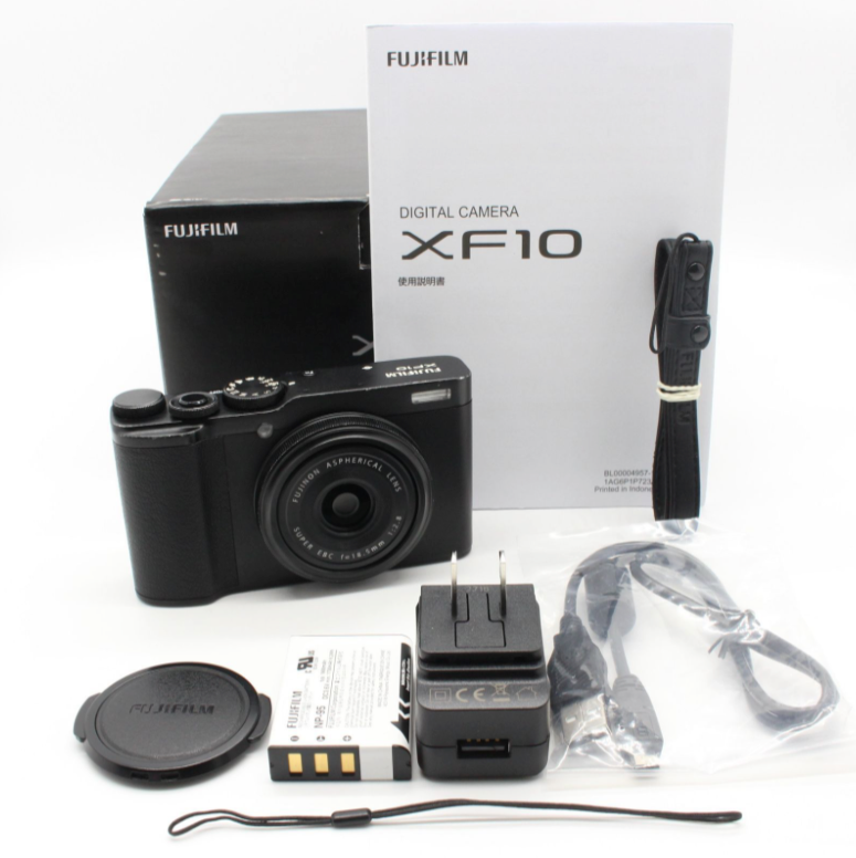 MINT w/Box and Cap] Fujifilm Fuji XF10 Black 24.2 MP From