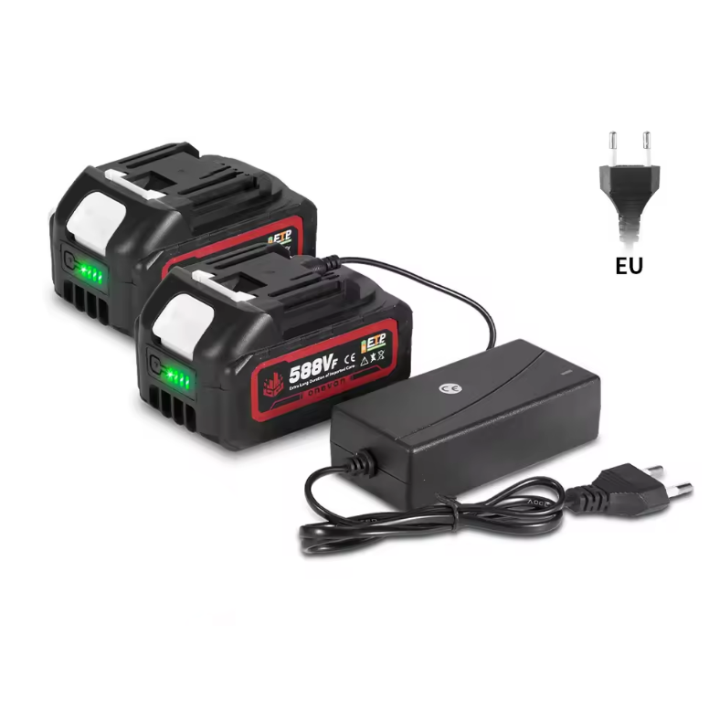 18V 588VF Lithium-Ionen-Akku 22900mAh Set mit 2x Akku und EU-Ladegerät