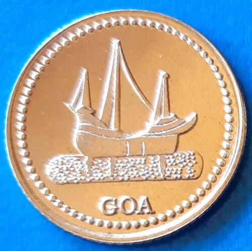 Goa 15 Réis 2021 UNC Sailing Ship Portuguese India unusual coinage
