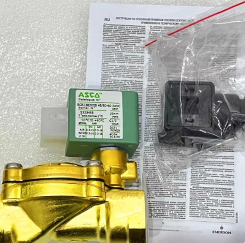 1 Piece ASCO SCE238D008 DN15 24VDC Solenoid Valve New