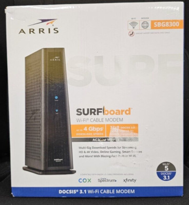 ARRIS SURFboard SBG8300 DOCSIS 3.1 Gigabit Cable Modem & AC2350 Dual Band Wi-Fi