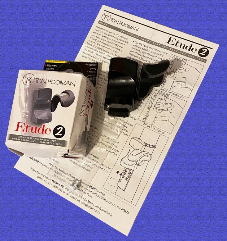 Ton Kooiman Etude II Thumb Rest for or Oboe Brand new in
