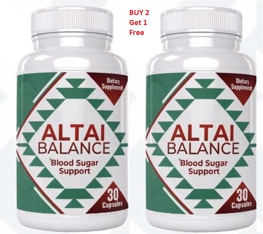 2 bottle-Altai Balance Herbal Supplement Supports Blood Sugar-  Get 1 Free