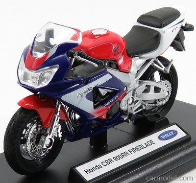 WELLY WE12164-H19660PW SCALA 1/18 HONDA CBR 900RR FIREBLADE 1997 RED BLUE WHITE