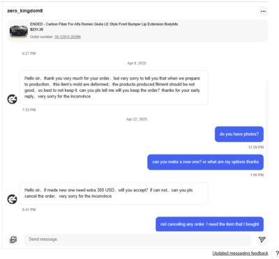 Fotos del artículo de un comprador verificado