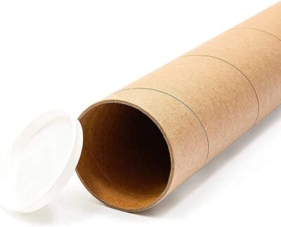 20 - 2" x 36" Round Cardboard Shipping Mailing Tube Tubes With End Caps