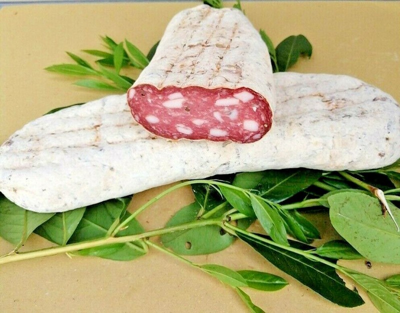 Saucisson Schiacciata Italienne 800 Gr Salami Italie Mortadella Romana Spianata