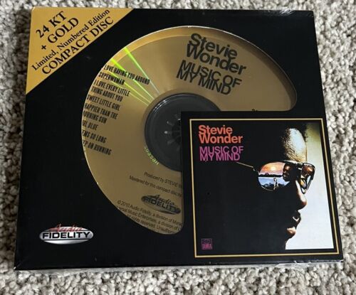 STEVIE WONDER - Music of My Mind - 24 Karat Gold CD - AFZ100. New, Sealed! STEVIE WONDER - Music of My Mind - 24 Karat Gold CD - AFZ100. New, Sealed!