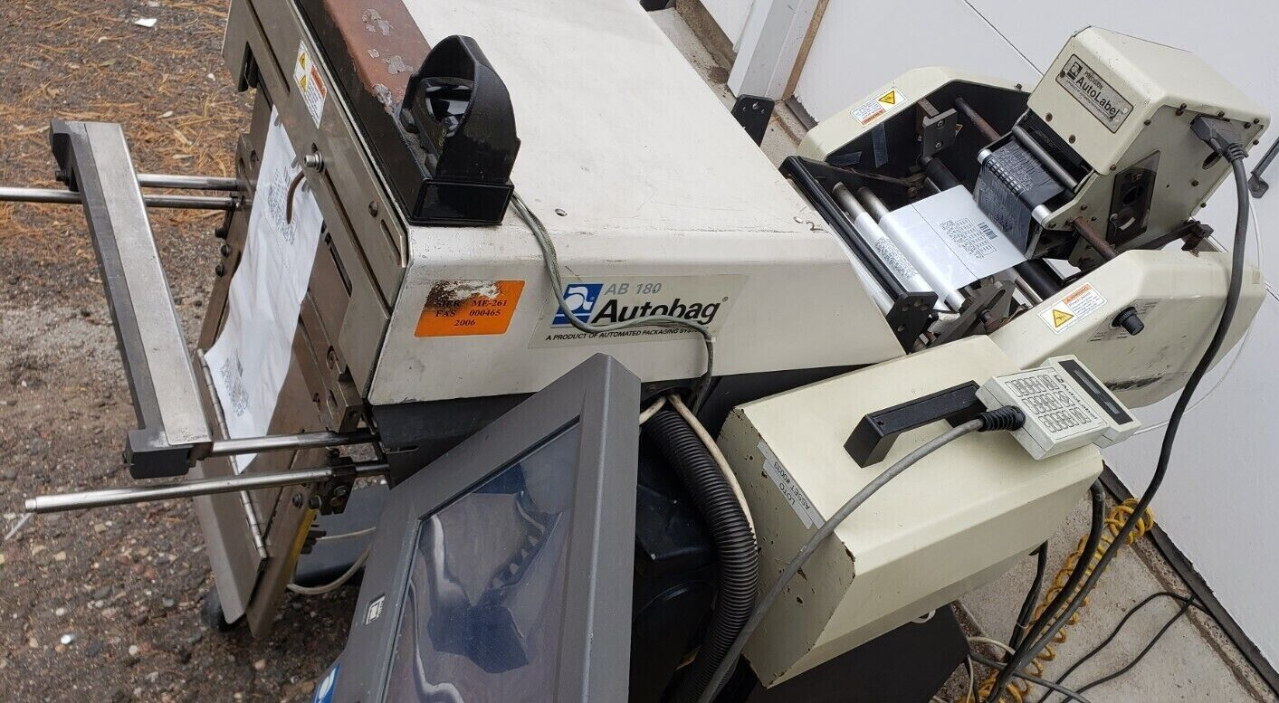 AB-180 Autobag Bagging Machine Precision Printer Automated Packaging Systems