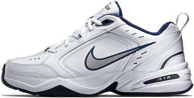 

Мужские кроссовки Nike Air Monarch IV, белые/серебристые/темно-синие (415445 102), White/silver/navy