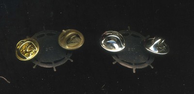 Pair of US Army Officer Transportation Corps Branch BOS Uniform Pins - Subdued