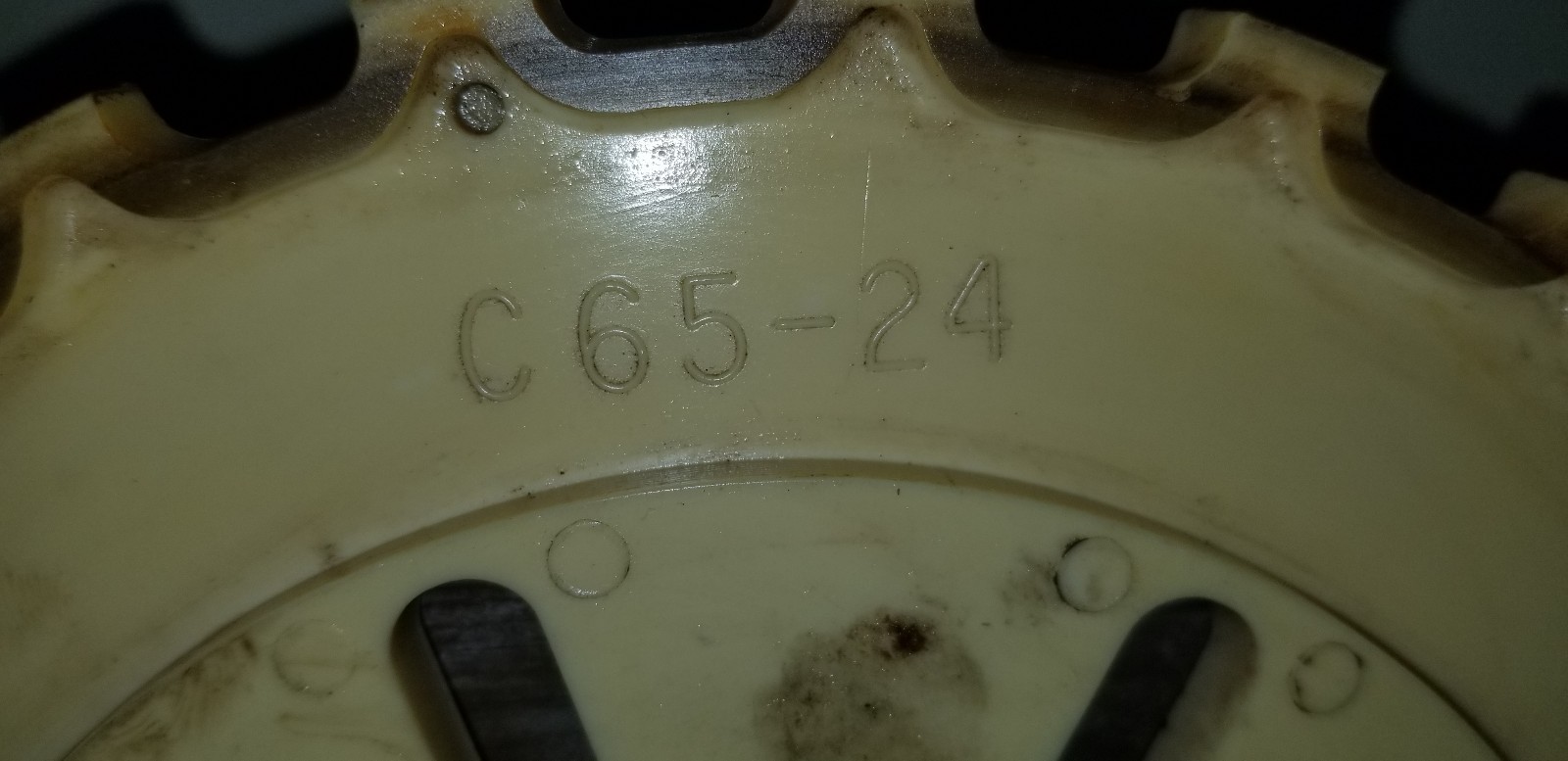 4 Used C65-24  Planter Seed Plates C65-24  Lustran C65-24 Farm Implant 4 Plates!