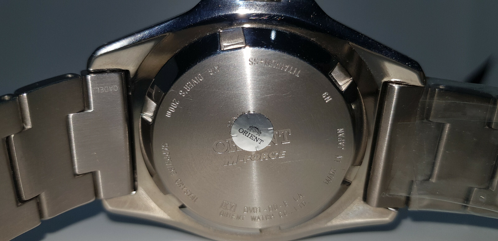 Pre-owned Orient Beast M-force Automatic Titanium Dive Watch Sapphire Crystal Dv01001b
