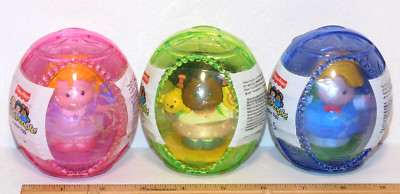 New Set of 3 Easter Eggs Sarah Tess ( Rare ) Eddie Fisher Price Little People
