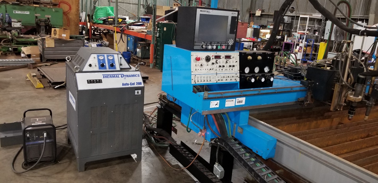 C&G CNC  100, 200 amp Plasma Cutting Machine marking Gas Torch 9x14 water table