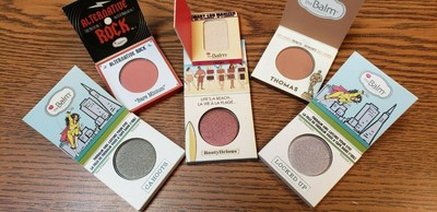 the Balm Cosmetics 6 Palettes~Asstd Shadows/Blush/Bronzer/Highlighter/Bag/Brush