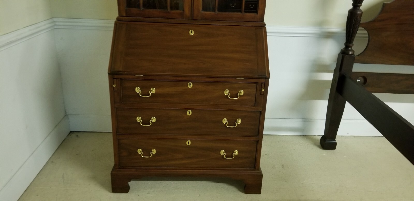 HENKEL HARRIS SMALL SECRETARY GLASS PANES