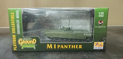 Easy Model MRC 1/72 #35048 German M1 Panther Tank W/ Mine Plow Built Up Model