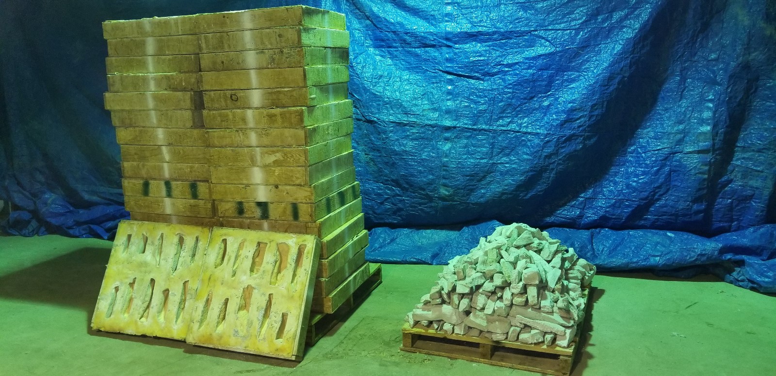 stone veneer rubber molds