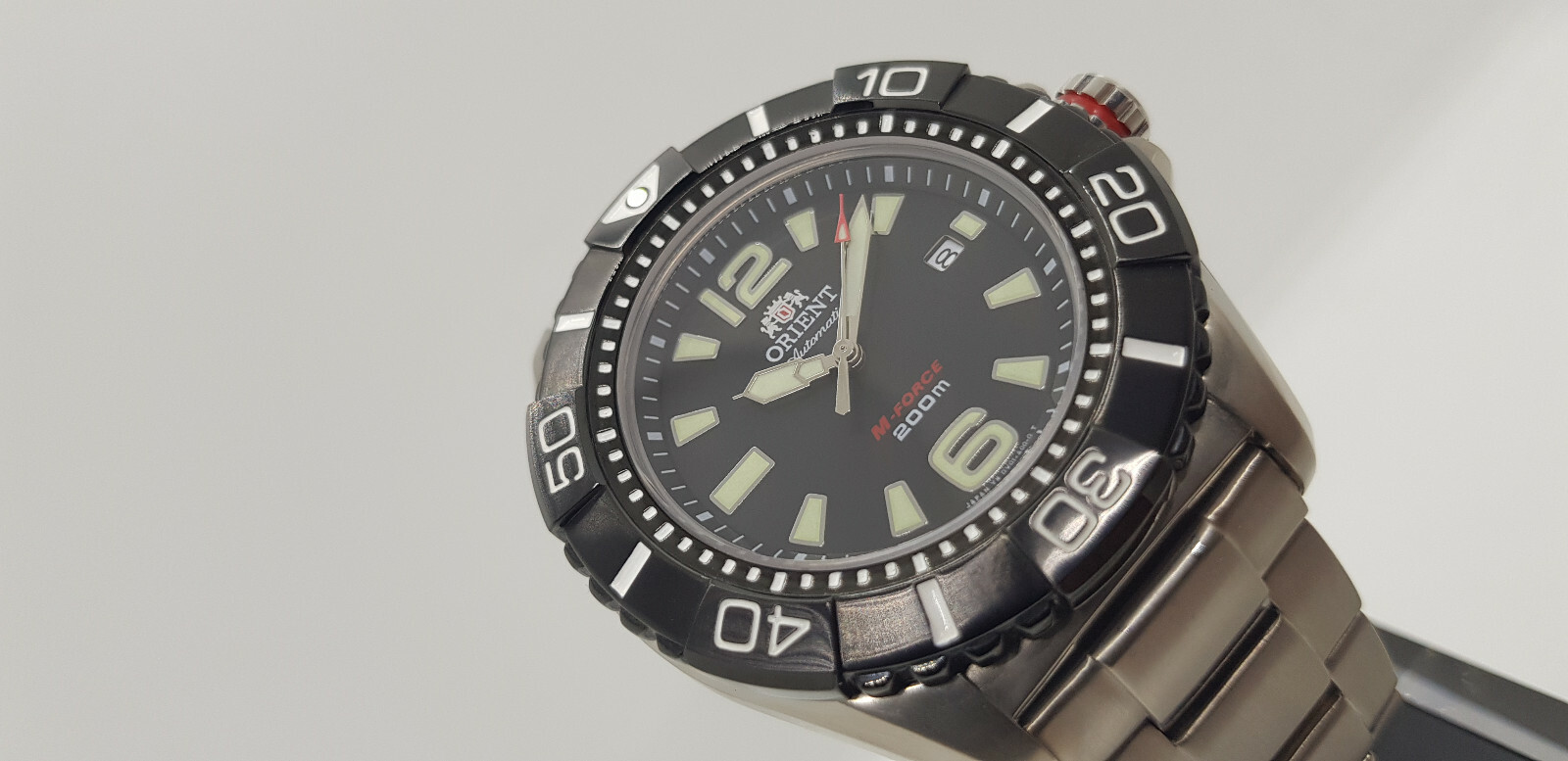 Pre-owned Orient Beast M-force Automatic Titanium Dive Watch Sapphire Crystal Dv01001b
