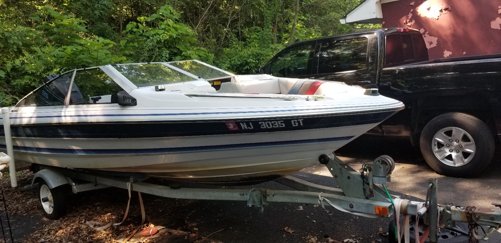 1987 Bayliner Powerboat w Motor & Trailer, Dover NJ | No Fees & No Reserve