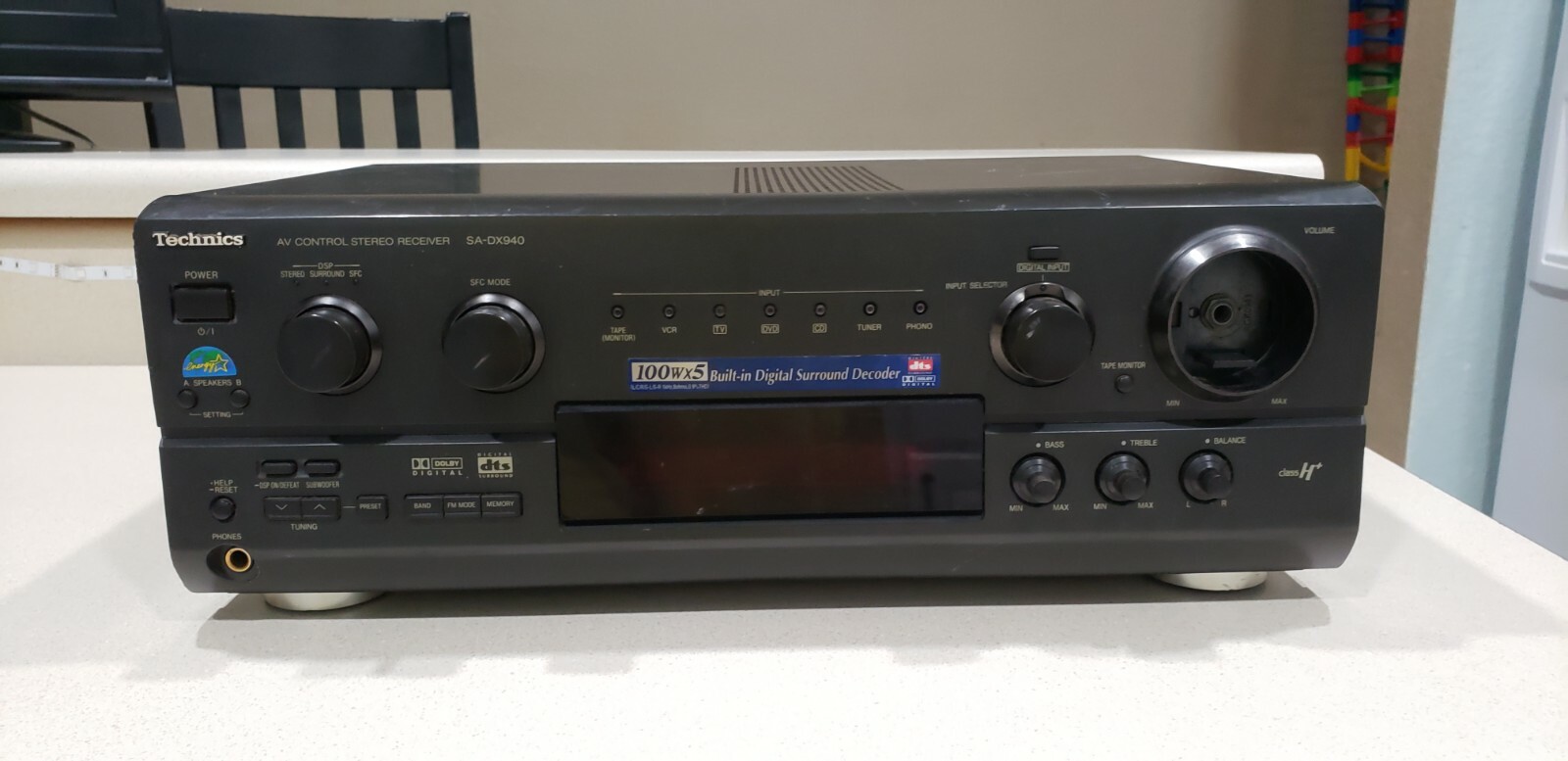 Technics SA-DX940 5 channel receiver: FOR PARTS | eBay