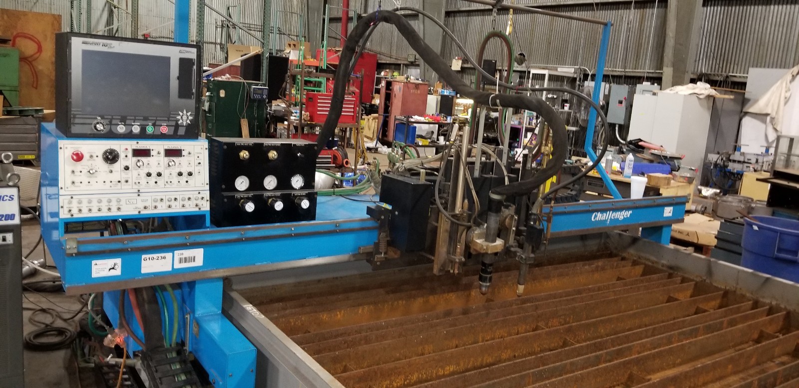 C&G CNC  100, 200 amp Plasma Cutting Machine marking Gas Torch 9x14 water table