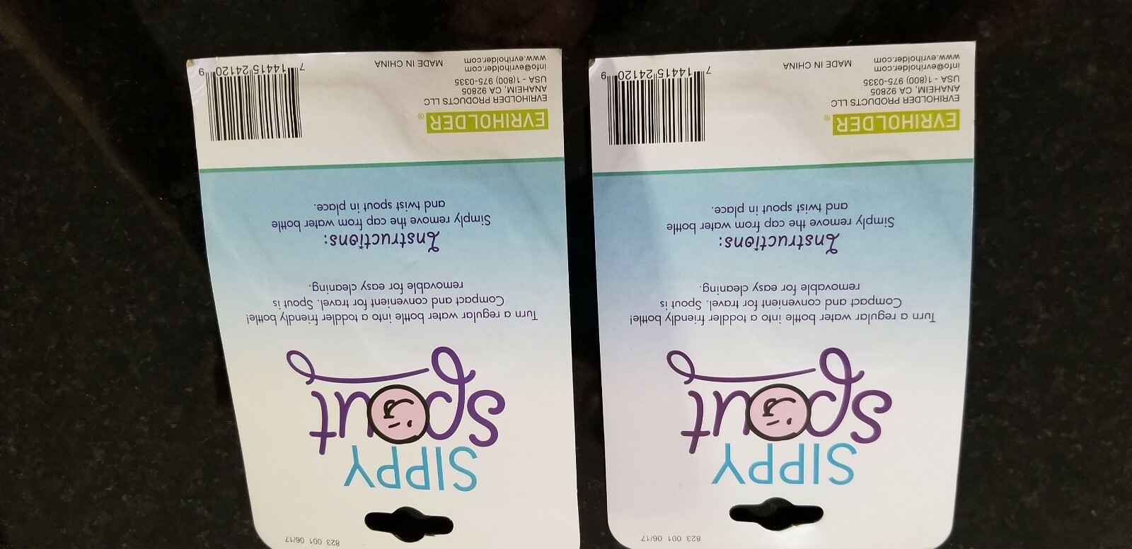 Lot of 2 EVRI Sippy Spout, 2 packs. Ages 2+. Brand New.