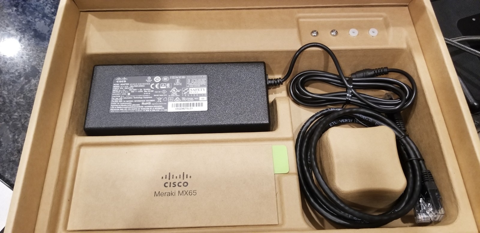 Cisco Meraki MX65 with 3yr Advanced Security License & Support-New and Unclaimed