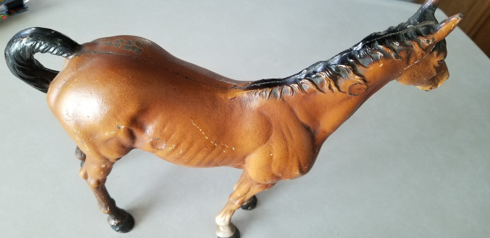 WONDERFUL CAST IRON HORSE DOORSTOP L@@K!!