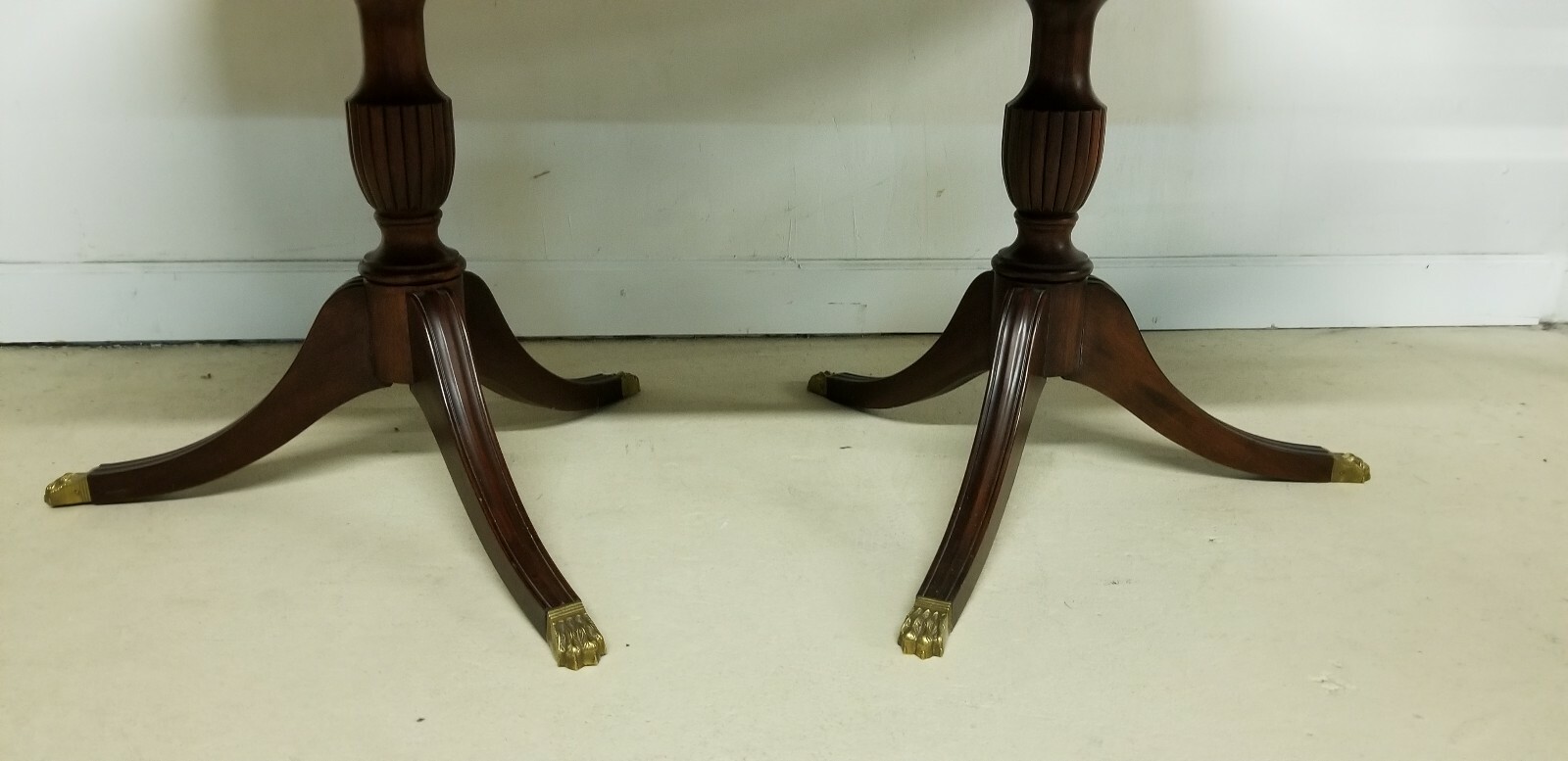 HENKEL HARRIS DINING TABLE NUMBER 2207 AND THREE 16 INCH LEAVES