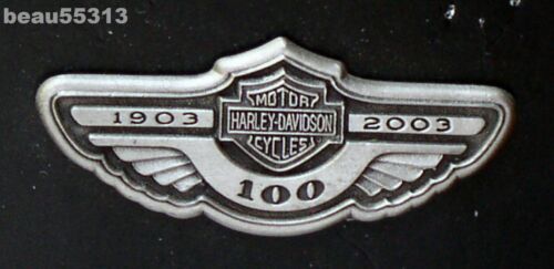 ⭐"NEW" HARLEY DAVIDSON 2003 100th ANNIVERSARY WING VEST JACKET LOGO PIN 