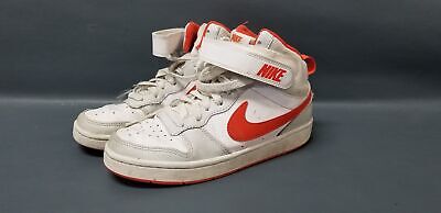 Nike Boys Court Borough Mid 2 CD7782-008 White Basketball Shoes Sneakers Size 5Y
