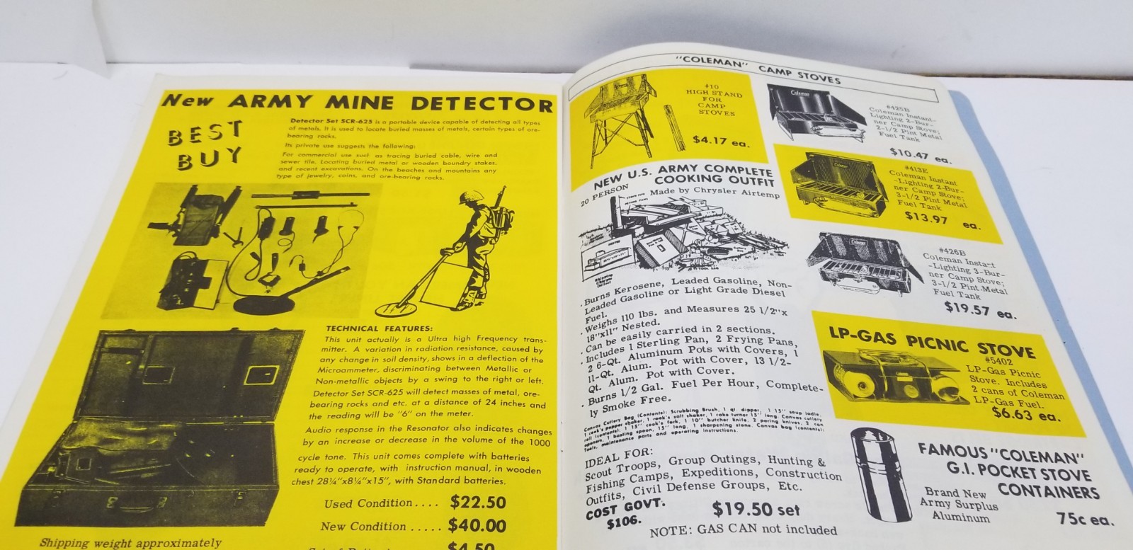 Vintage 1958 Kiffe Sales Co. Military War Surplus Boy Scout Supply Catalog