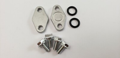 SUZUKI HAYABUSA GSX1300R OIL COOLER DELETE BLOCK OFF PLATES W GASKETS & BOLTS