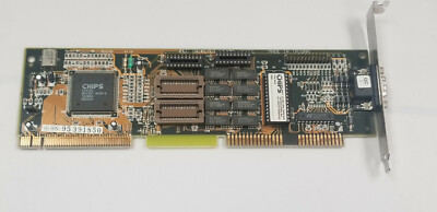 CHIP 64300 LVB VESA Local Bus 1MB VGA Video Card DOS Retro Gaming #W43