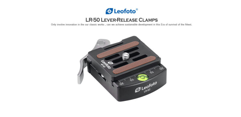 【Leofoto USA】Leofoto LR-50 Lever Release Clamp with QR Plate