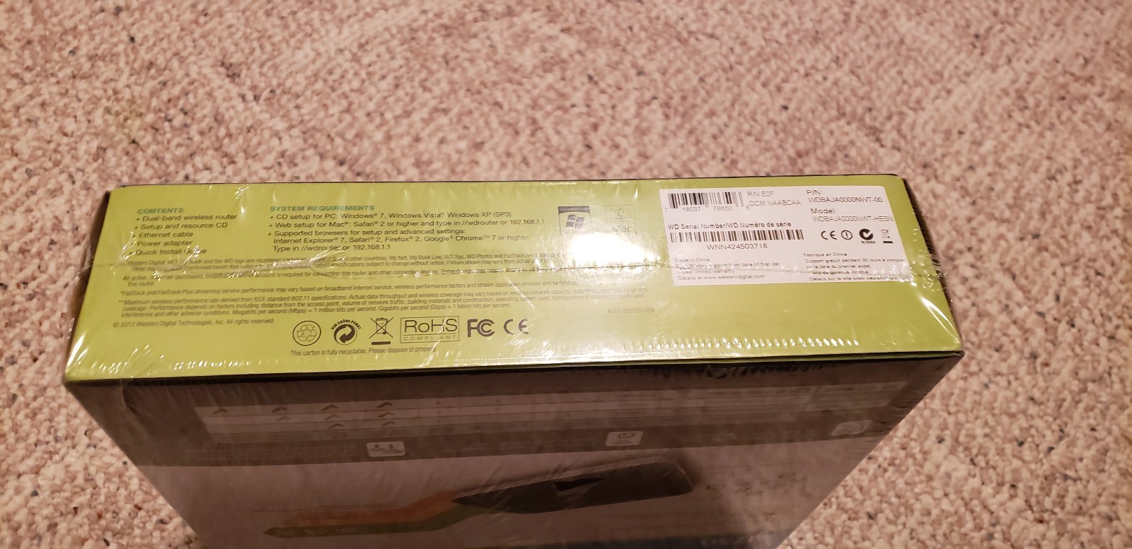 Sealed New in Box Western Digital My Net N750 Dual Band 4-port Wireless Router