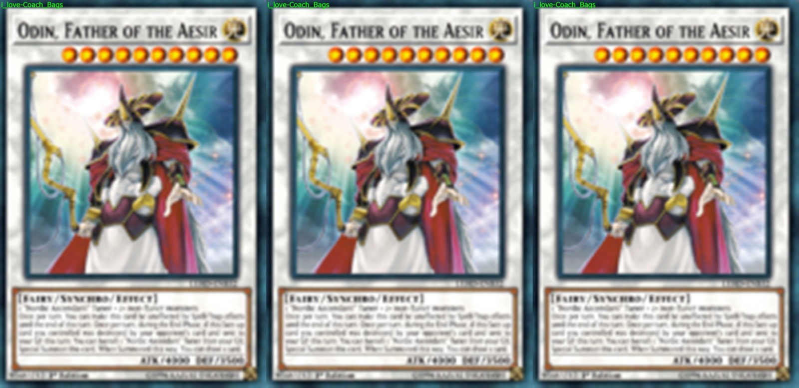 Odin, Father of the Aesir LEHD-ENB32 X 3 Mint YUGIOH Effect