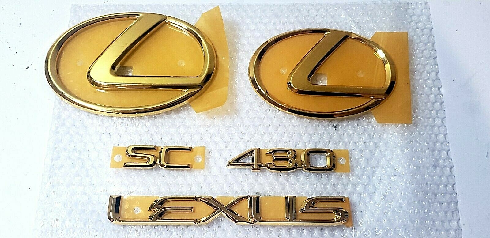 FITS New Lexus SC430 Emblem 24K GOLD COMPLETE CAR KIT 2002