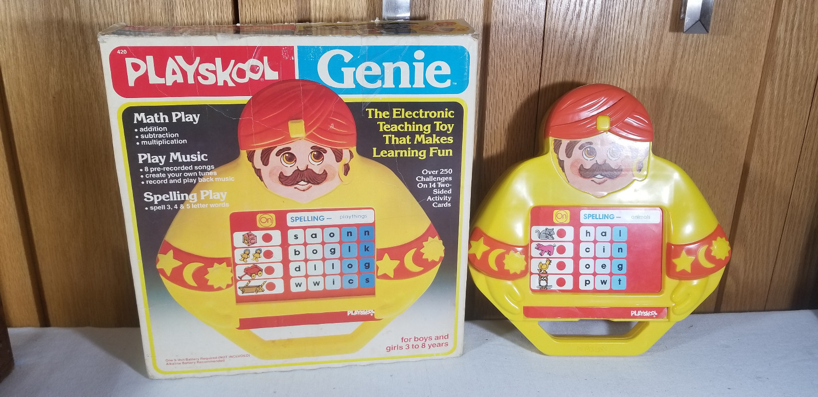Playskool Genie Vintage Electronic Educational Toy 1981 speak and say 1981