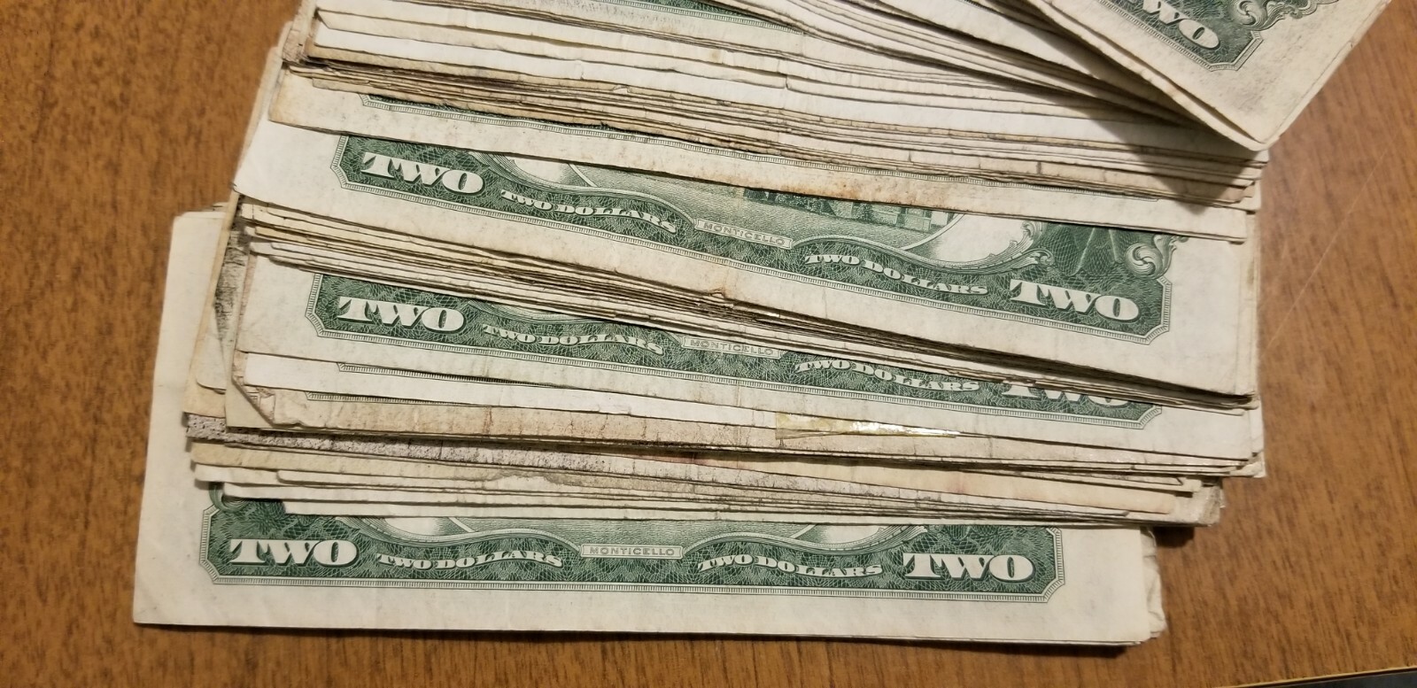 1953 or 1963 Two Dollar ($2) Well Circulated Red Seal Note