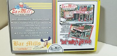 Bud Smiley's Gas Stop Bar Mills Scale Model Work 102 HO Scale Laser Cut Wood Kit
