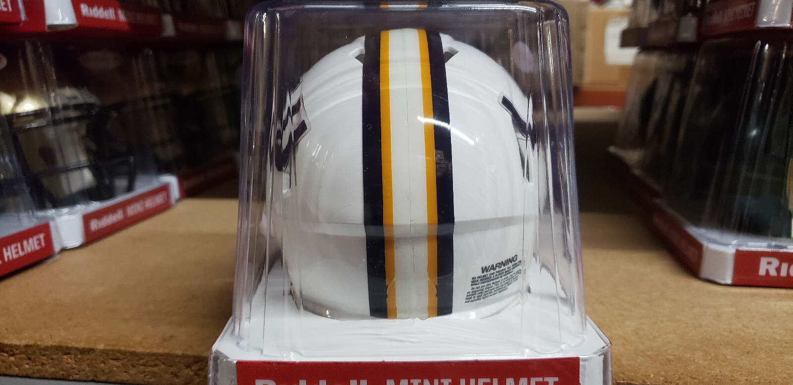 LSU TIGERS WHITE  SPEED  MINI HELMET RIDDELL NEW IN BOX