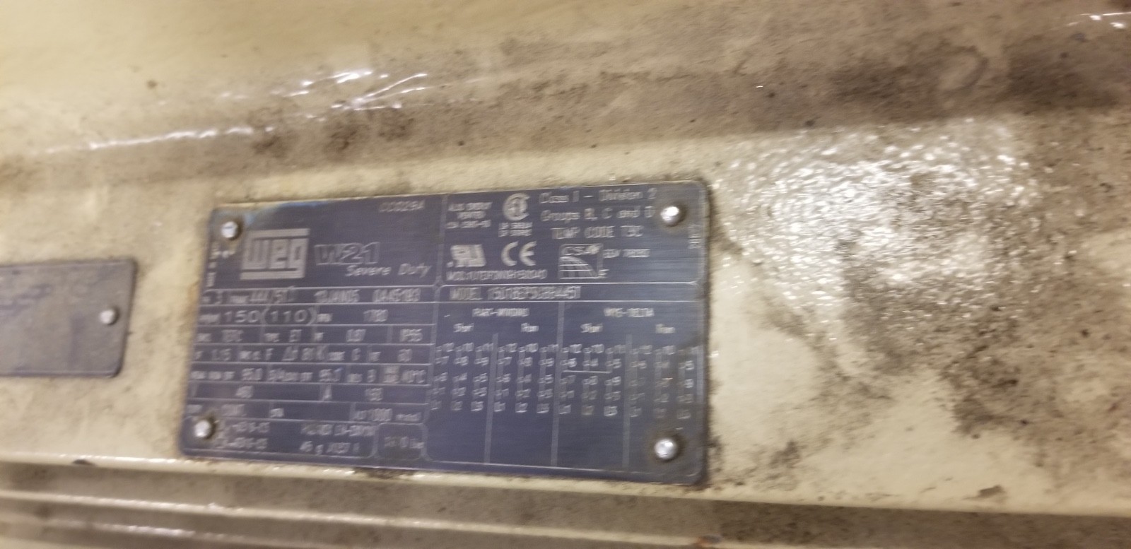 WEATHERFORD KOBE TRIPLEX PUMP Size 4 15000 - 30000 PSI 3.97 GPM 150 HP