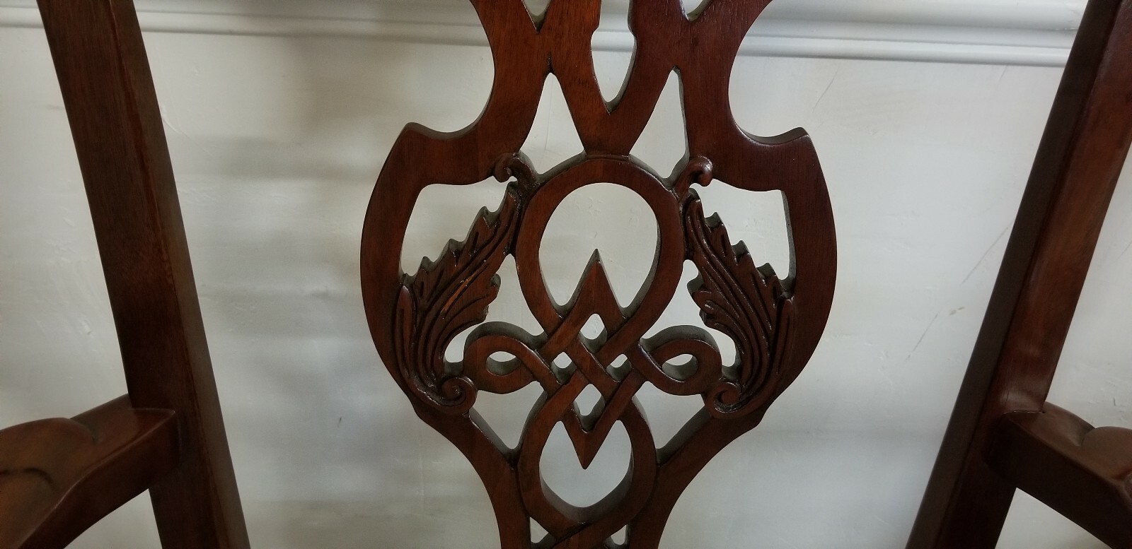 EIGHT BAKER DINING CHAIRS CHIPPENDALE  MAHOGANY EXCELLENT