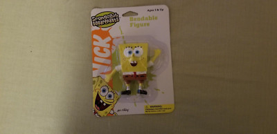 Nick SpongeBob Squarepants bendable figurine - new in package - 2005