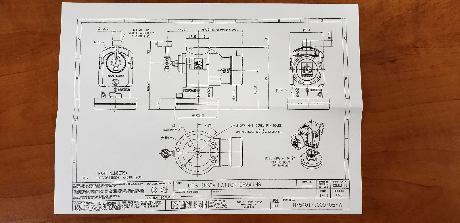Renishaw OTS 1/2AA Probe Kit