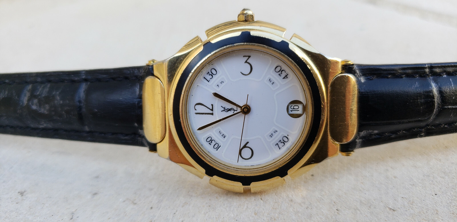 Yves Saint Laurent YSL Quartz Gold Tone 33mm Ladies Watch | eBay Yves Saint Laurent YSL Quartz Gold Tone 33mm Ladies Watch | eBay
