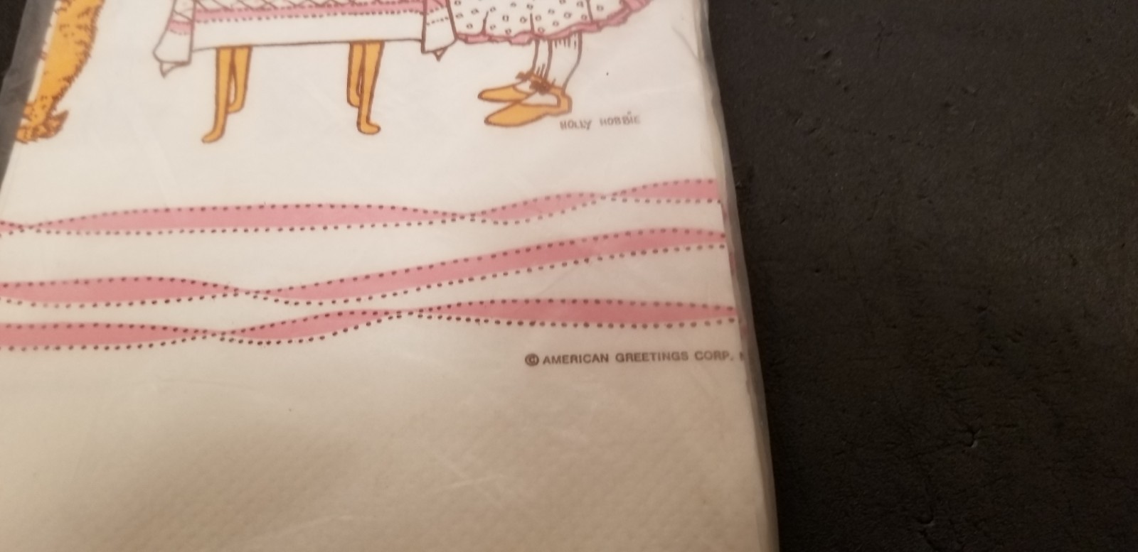 Vtg Sealed American Greetings Paper Tablecover Holly Hobbie  54``x 96``